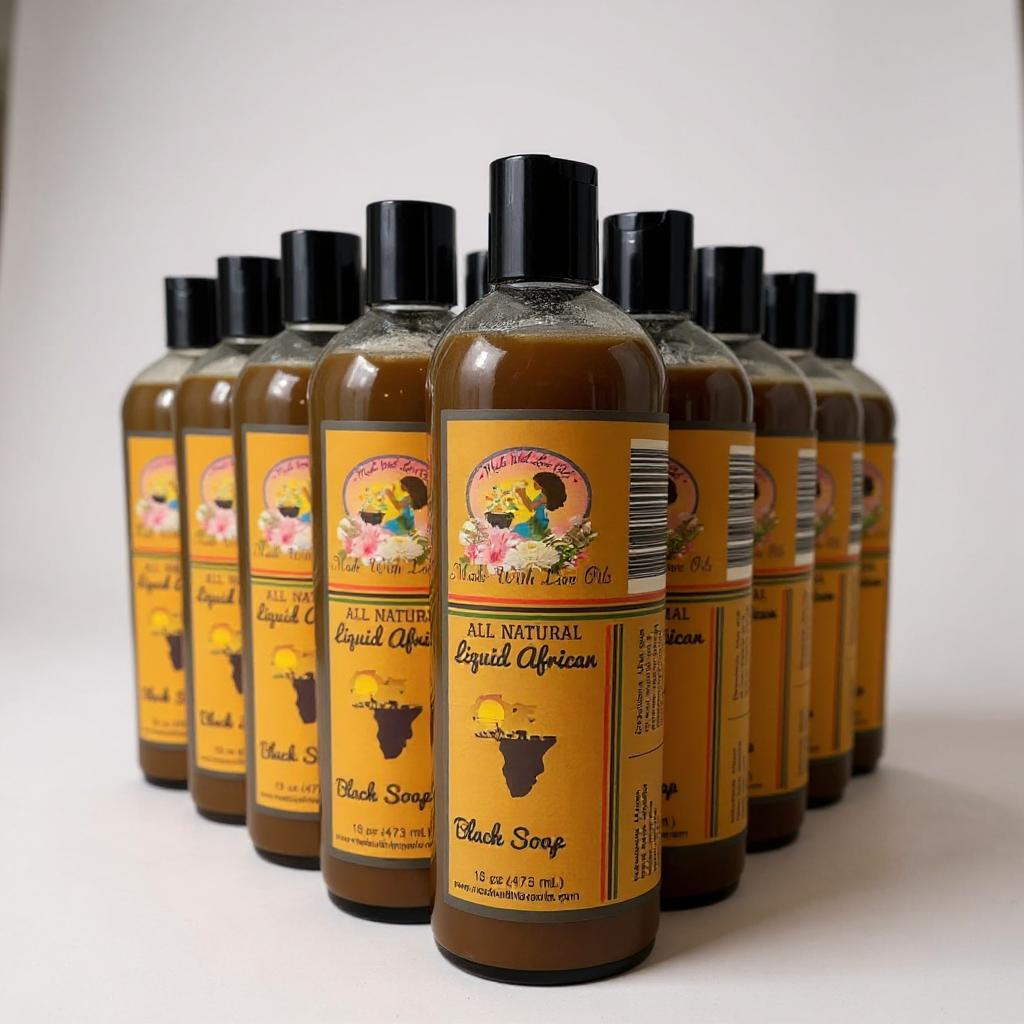 Liquid African Black Soap