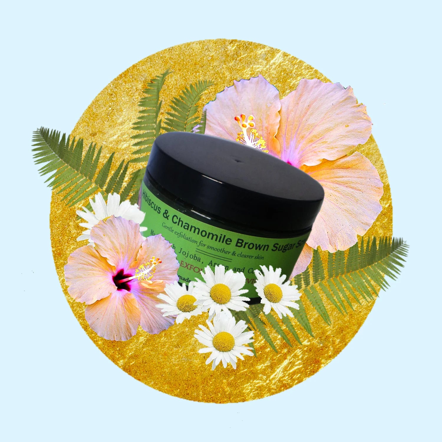 Hibiscus & Chamomile Brown Sugar Scrub