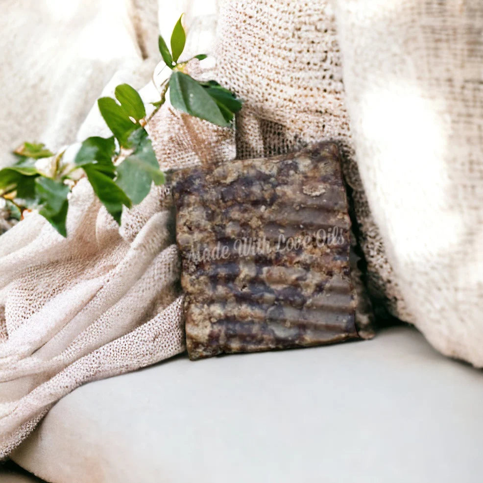 Traditional Ancestral African Black Soap Cube 9-15 oz