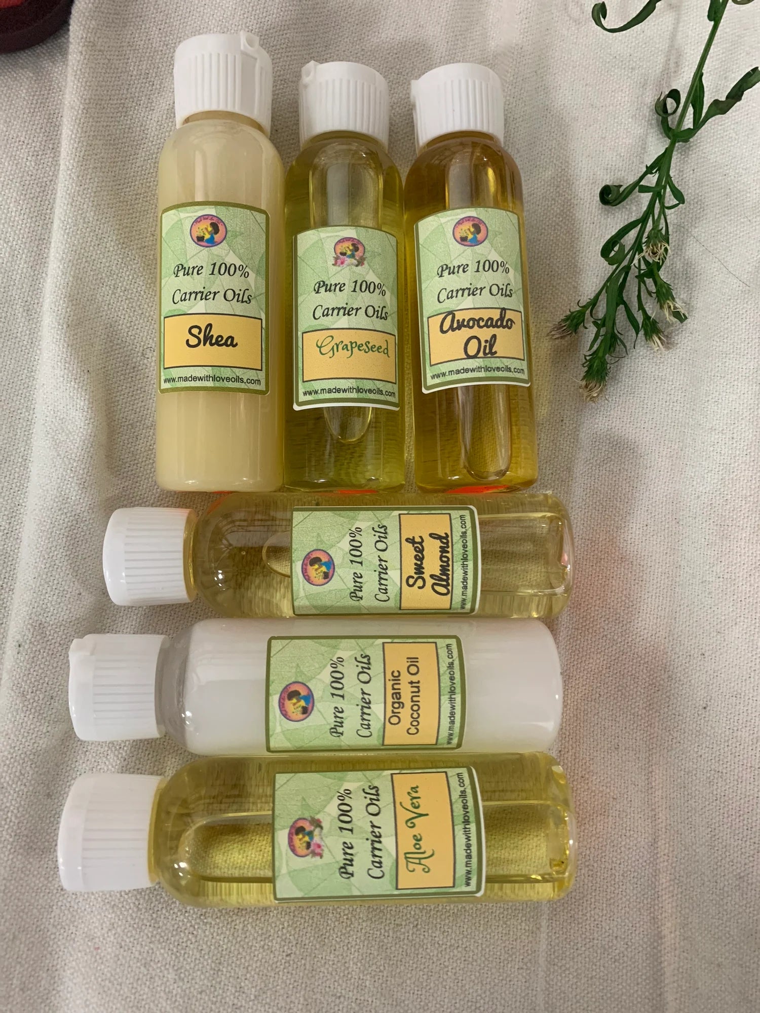 Variety of Carrier Oils