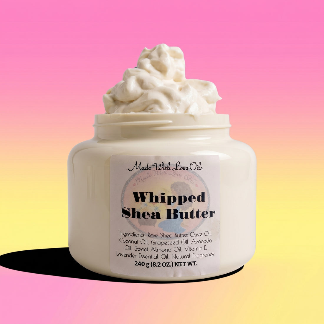 16 oz All Natural Creamy Whipped Shea Butter