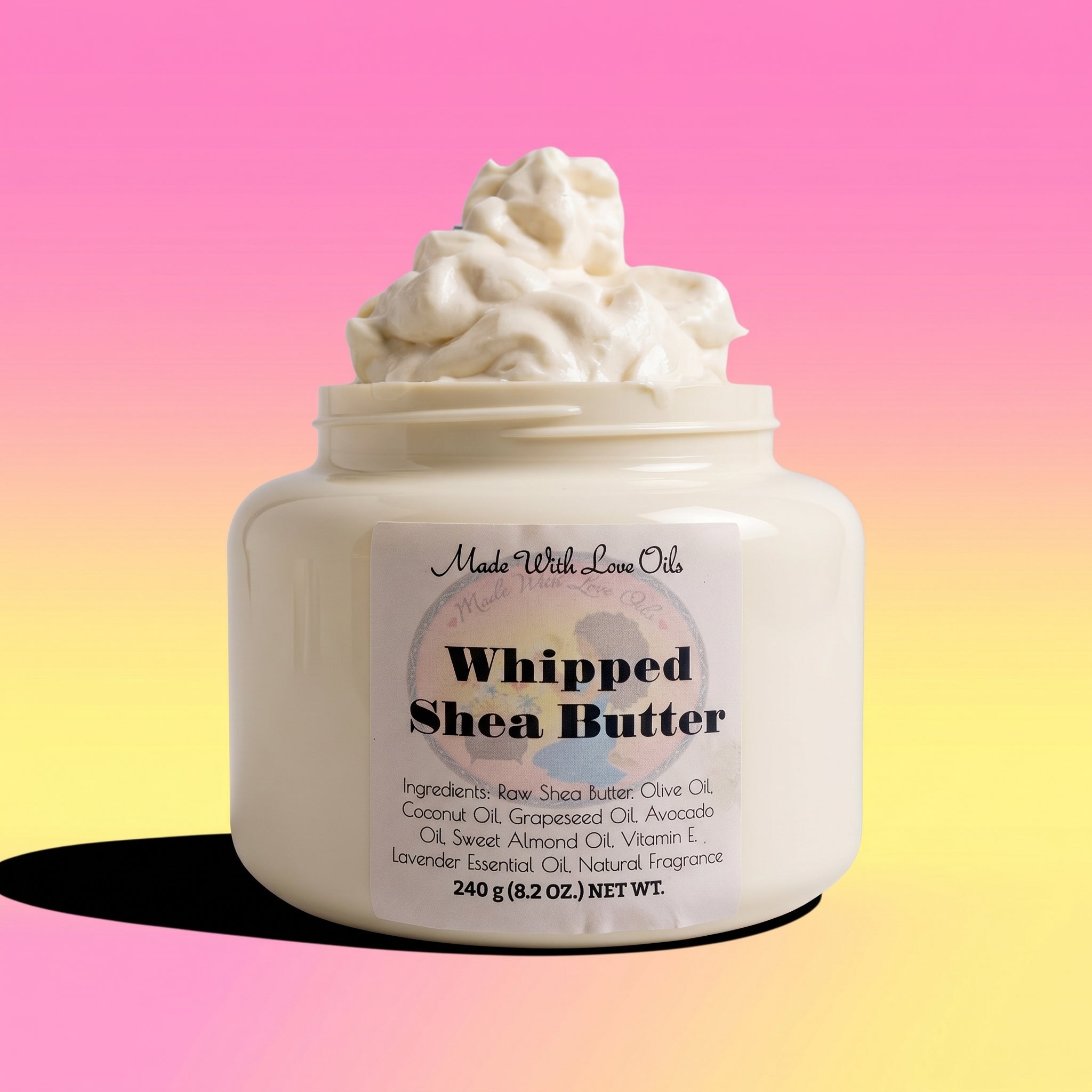 16 oz All Natural Creamy Whipped Shea Butter