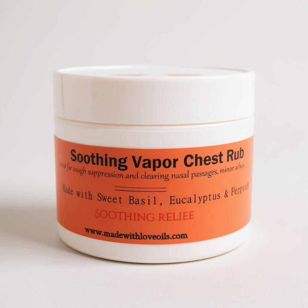 Soothing Vapor Chest Rub Made With Love Oils Soothing Vapor Chest Rub Made With Love Oils