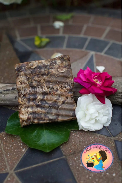 Traditional Ancestral African Black Soap Cube 9-15 oz